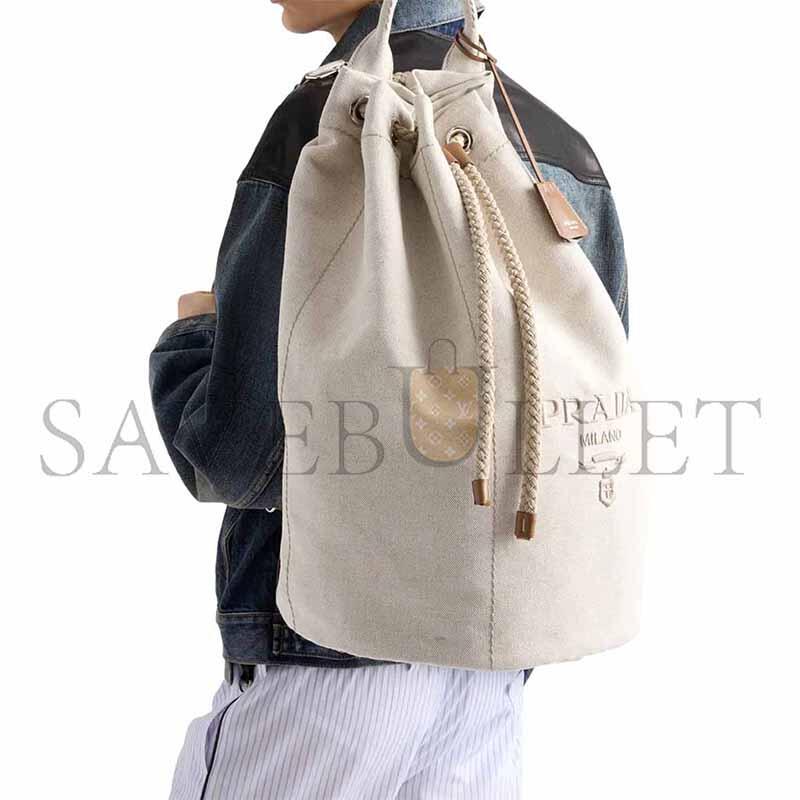 PRADA CANVAS DRAWSTRING DUFFLE BAG 2VY011 (55*34*34cm) 
